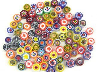 50 Gram bags of millefiori mosaic beads