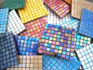 81 Iridescent Sheets. Mosaic Tile Packs