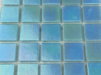 225 Full Sheet Baby Blue Iridescent 20mm Mosaic Tiles