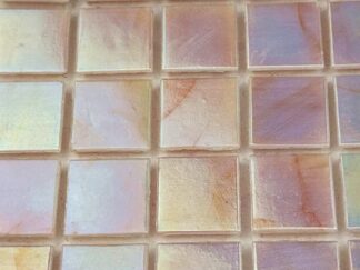 25 Sheet Peach Iridescent 20mm Mosaic Tiles