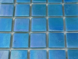 25 Sheet Turquoise Iridescent 20mm Mosaic Tiles